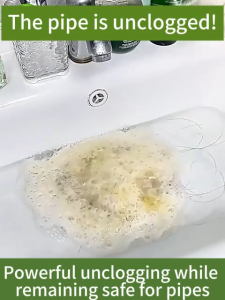 80G Drainage clog remover drain cleaner clog remover Easily dissolves hair suitable for all pipes