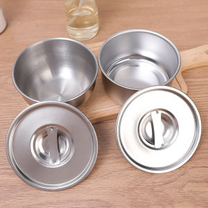 Durable 304 Stainless Steel Rice Bowl Multifunctional Salad Sauce Soup Bowl Kitchen Steamed Egg Bowl With Lid ﻿