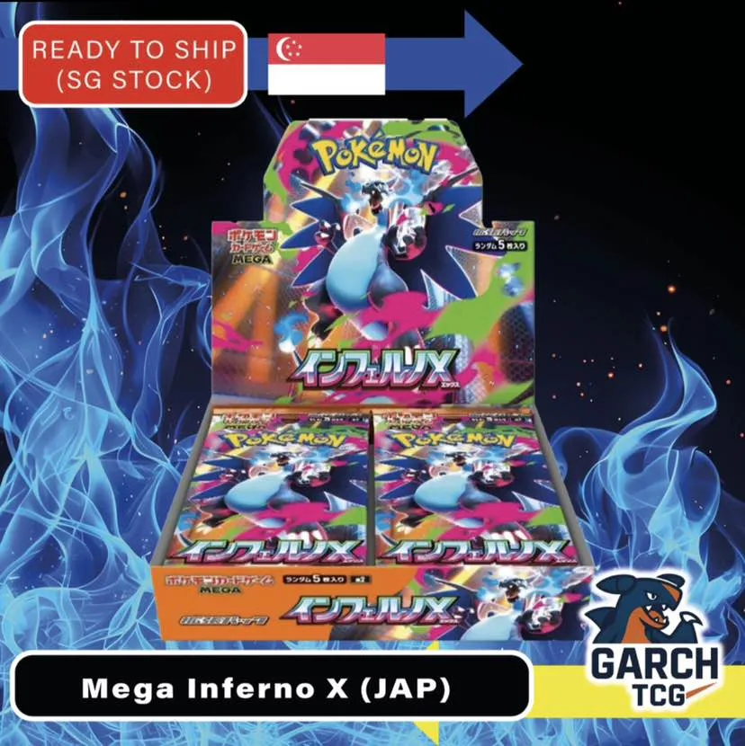 Ready Stock)(Shrinked) Pokemon TCG Card Mega Inferno X (NEW