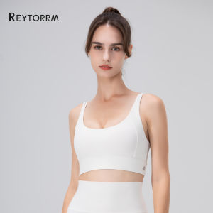 Reytorrm LYCRA® Sport Bra Push Up BH Pakaian Olahraga Kekuatan Tinggi Shockproof Fitness Vest Running Yoga Bra（WX006)
