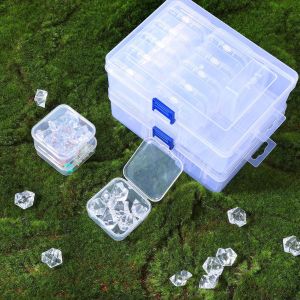 1 Set Multifunctional Storage Box DIY Diamond Painting Embroidery Storage Box Beaded Storage Box Nail Art Jewelry Earring Box