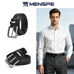 MENSPE Mens Belt Business Leisure Belt Split Cowhide Waist Belt Business Pant Belt Stylish Simple Nice Waistband Durable Belt