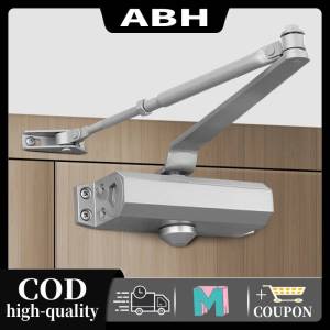 【24 Hours Delivery】Automatic Door Closer 2 Spring Hydraulic Buffer Adjustable Door Stopper Speed Mute Closing for 25 To 85KG Door Hardware (100 Years Service Life) (super Alloy Never Rust)