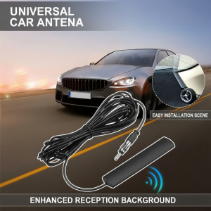 Universal Auto Length Car Radio FM Antenna with Signal Amplifier for Vehicle Boat Marine Enhance Device