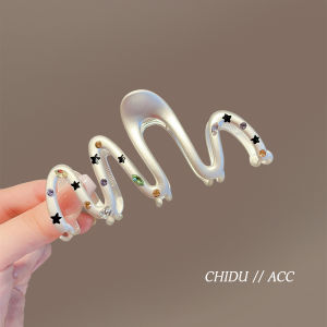 คลิปหนีบผมรูปฉลาม M สไตล์เกาหลี คลิปหนีบผมทรงคลื่นสำหรับผู้หญิง คลิปหนีบผมสุดหรูหรา คลิปหนีบผมทรงฉลาม คลิปหนีบผมแบบใหม่ 2024