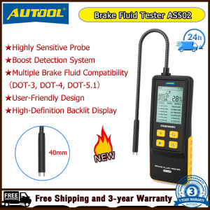 🔥🔥🔥Autool as502 phanh xe hơi công cụ kiểm tra chất lỏng xe dầu chất lượng nước nội dung tỷ lệ phần trăm dầu phanh thử nghiệm cho ô tô thích hợp cho DOT3 dot4 dot5.1