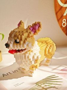 ของเล่นการเรียนรู้แบบโมเดลชิ้นส่วนขนาดเล็ก เสือดาว หมาป่า ไหปลาร้า เสือ อุปกรณ์ต่อเติมแบบ ABS ของเล่นปีใหม่สำหรับเด็ก