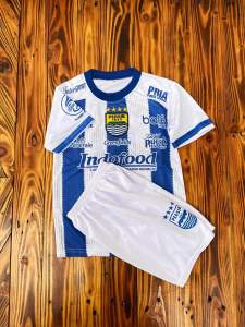 Setelan Anak persib away terbaru Baju Bola Anak Persib away putih terbaru untuk usia 6bln-14thn