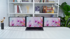 【1-Year Warranty】14 15.6 Pro Triple Portable Monitor Laptop Screen Expander 1200p FHD C-Type Plug Accessory