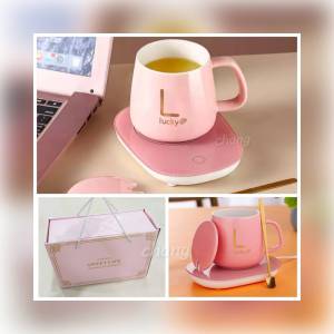 SALE เครื่องอุ่นแก้ว พร้อมชุดแก้ว+ฝา+ช้อน วัสดุเซรามิค แบบอุ่น ราคาต่างกันค่ะ โปรดอ่านรายละเอียดก่อนสั่งซื้อค่ะ CH0543 CH0672 CH0721