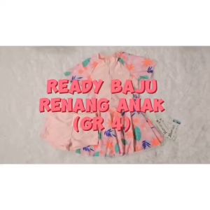Baju Renang Motif Bunga Model Rok/ Baju Renang Anak Perempuan Kode GR4
