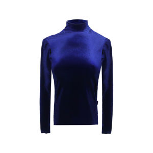 Modern Latin Dance Clothing Womens Velvet High Collar Top Warm Standard Dancewear Practice Suit Four Seasons Universal Long Sleeve