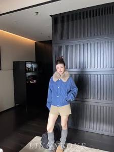 CHOUXIE | Feminine & Korean Style Fleece Thickened Fur Collar Jacket