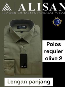 KEMEJA ALISAN POLOS REGULER LENGAN PANJANG