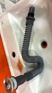 Bộ xả lavabo KAG-KX19 xả lật  xả ruột gà ống nhựa mềm chậu lavabo rửa mặt thoát nhanh giá tốt sử dụng tốt