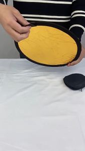1PC Photography Reflector 2 In1 30cm/12Inch Collapsible Light Round Portable Gold Siliver for Studio Multi Photo Disc Diffuers