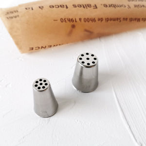 Mont Blanc Stainless Steel Icing Piping Nozzle One-Piece No Seams Baking Accessories Kitchen Cooking Tools BBQ Baking Tools