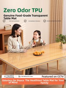 Watthour | Transparent Waterproof Heat-Resistant TPU Table Cover