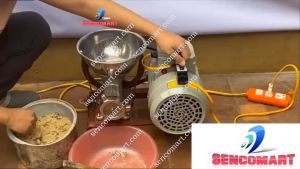 Máy xay nghiền xươngđùn thịt cối gang 8