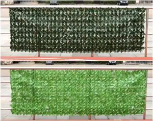Artificial Grass Fence Leaves Artificial Wall Plant Faux Ivy Leaf Garden Wall Home Decor Outdoor Garden Fence and Pagar