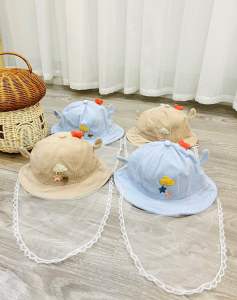 Mũ kèm khăn che mặt cho bé - Mẫu 2