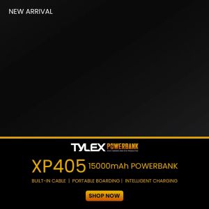 TYLEX XP405 15000mAh Battery Capacity Quick Charging Powerbank with AC Charge-In