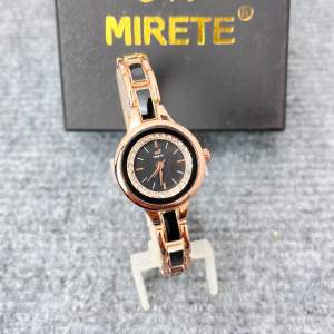 Jam Tangan Wanita Elegan Mirete R285 Quartz Original Fashion Mewah Trendy Stylish Casual Formal Rantai Keramik