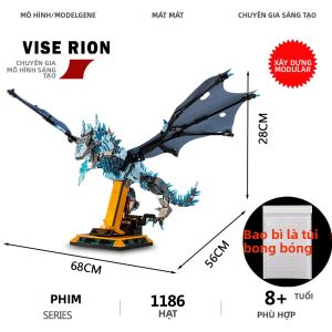 Rồng Smaug Khối Xây Dựng Mô Hình Viên Gạch Phim Kềm Ê Rion Động Vật Địa Trung Quốc Series Đồ Chơi Giáo Dục Cho Trẻ Em Bé Trai Tặng Nhựa ABS 1186 Chiếc