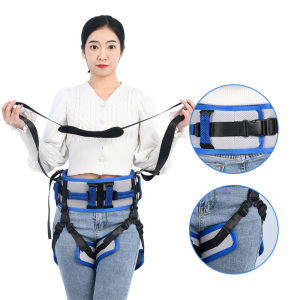 Salorie Transfer Belt with 10 Handles Gait Belt with Release Metal Buckle for Seniors Handicap Patient Care 45 Long Holds Up 150KG for Lift Walking and Standing Belt for Elderly by Medical King