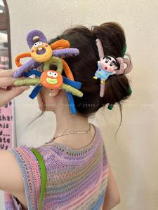 Cute Shark Tail Hair Claw Womens New 2024 Fashionable Cute Girls Headwear Original Design Fresh out Butterfly Knot Hair Clip