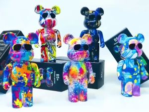 ไม่ซับ: B5 กราฟฟิตี ไร้สาย บลูทูธ ลำโพง สร้างสรรค์น้ำแบรนด์ หมีรูนแรง ทาสีเสียง มินิสก์ ท็อป ขนาดเล็ก เสียง