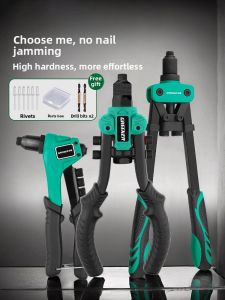 MONLEYTA | German Manual Rivet Gun Effort-Saving Nut Sapling Rivet Draw Core Alloy Steel Household Tools For Easy And Convenient Use