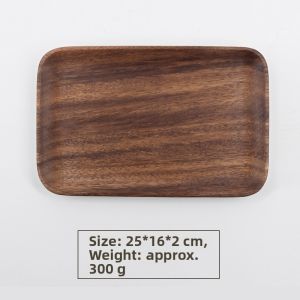 Irregular Walnut Wooden Coffee and Snack Tray