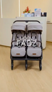 🎈รถเข็นเด็กแฝด twin stroller 🎈Camera Hoov Fadz รถเข็นเด็ก รถเข็นเด็กแฝด รถเข็นคู่แฝด รถเข็นพี่น้อง พับได้เล็กมาก ศูนย์ไทย