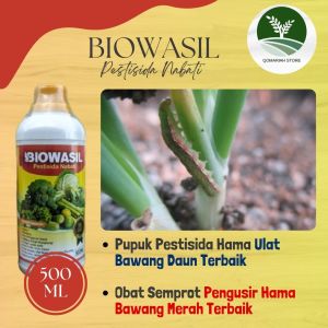 ORIGINAL BIOWASIL 500ML Pestisida Nabati Basmi Ulat Bawang Merah Ampuh - Obat Semprot Pengendali Hama Ulat Bawang Paling Manjur - Obat Pengusir Ulat Tanaman Bawang Merah Terbagus