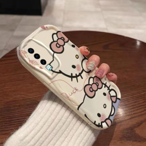 Applicable to Huawei P30 Series Phone Case New Arrival P30pro Cream Wave Silicone Protective Case Huaweip30 Cute Hello Kitty Cartoon Girlish Cute Girlfriends Students Funny Fun Fashion