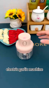 ✅100% Original AMZ Mini Electric Garlic Chopper Meat Grinder Garlic Masher Vegetable Crusher Baby Food Maker