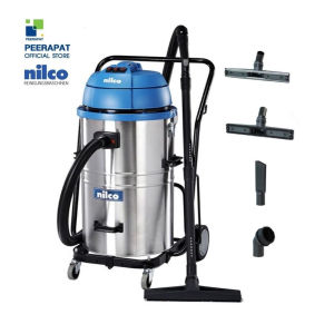 Nilco P310 Triple Engine - Wet&Dry Vacuum เครื่องดูดฝุ่นดูดน้ำ ทรงพลัง ด้วยมอเตอร์ 3 ตัว ถังสแตนเลท304 พร้อมอุปกรณ์เสริม 4 ชิ้น
