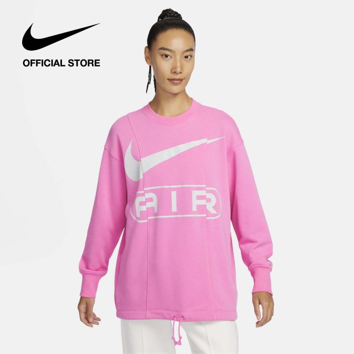 Nike Womens Air Over-Oversized Crew-Neck French Terry Sweatshirt