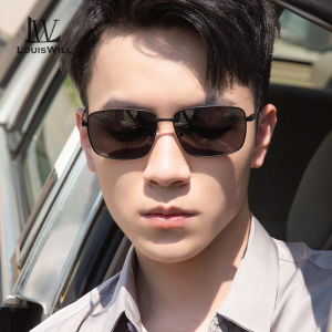 LouisWill Men Sunglasses UV400 TAC Polarized Sunglasses Retro Frame Sunglasses Sport Sunglasses Outdoor Activities Eyewear Driving Fishing Eyewear Silicone Nose Pads Sun Glasses