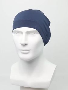 GOBYGO 1Pcs Solid Color Windproof Sweat-Absorbent Seamless Knit Sports Cap Cycling Helmet Liner Running Outdoor Breathable Nylon