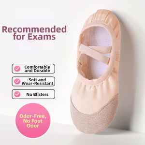 JIFANPAUL | Soft Soled Ballet Dancing Shoes Flesh Color