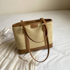 เรียบหรู กระเป๋าผู้หญิงความจุขนาดใหญ่ลำลอง หลากหลาย กระเป๋าสะพายไหล่เดียวแฟชั่น 2024 กระเป๋าถือสไตล์ใหม่