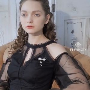 Ghim cài áo nam nữ Eleanor Accessories ngọc trai nhân tạo phụ kiện thời trang trâm cài áo 8525