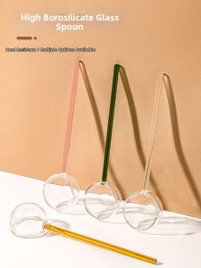 BAICHANG | High Temperature Resistant Long-handle Glass Soup Spoon