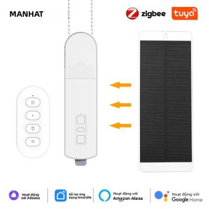 Hệ Thống Rèm Cuốn Tự Động Tuya Zigbee Tự Lắp Đặt Điều Khiển Nhà Thông Minh Với Hỗ Trợ Điều Khiển Bằng Giọng Nói Alexa Và Google Home