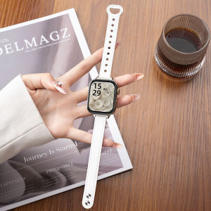 Huawei Fit4 Smartwatch Band Sporty Womens Model Double Buckle Leather Strap Compatible with Huawei Fit3 Intelligent Wristwatch