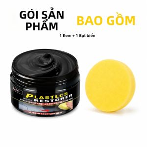 Chất Phục Hồi Nhựa Ô Tô Làm Bóng Nội Thất Làm Mới Da & Ốp Phủ Sáp 50g Màu Đen Chất Phủ Sửa Chữa