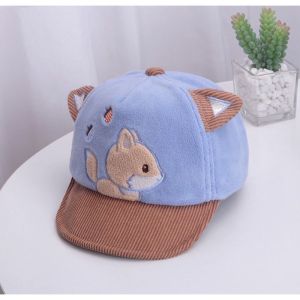 CAE - Topi Bisbol Anak 0-18 Bulan Laki Perempuan Squirell Fox Baseball Hat Import