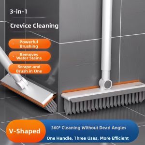 Multi-functional Long Handle Hard Bristle Floor Scrub Brush